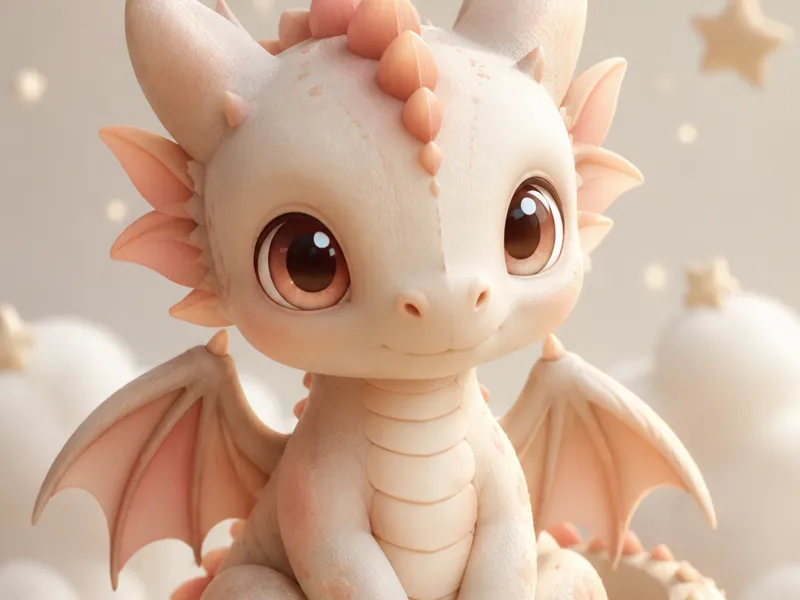 Cute Baby Dragon Desk Companion