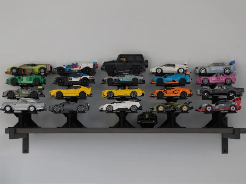 speed champions display stand 6-8 stud 