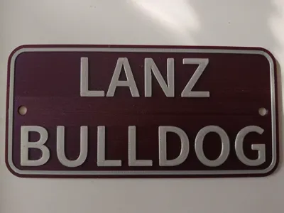 Lanz Bulldog Sign