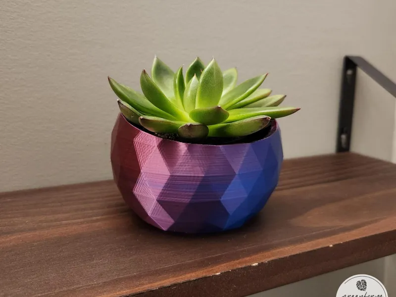Geometric Tilted Succulent Planter