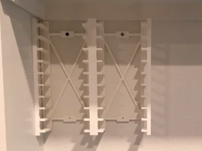 Modular NES Cartridge Wall Display Shelf