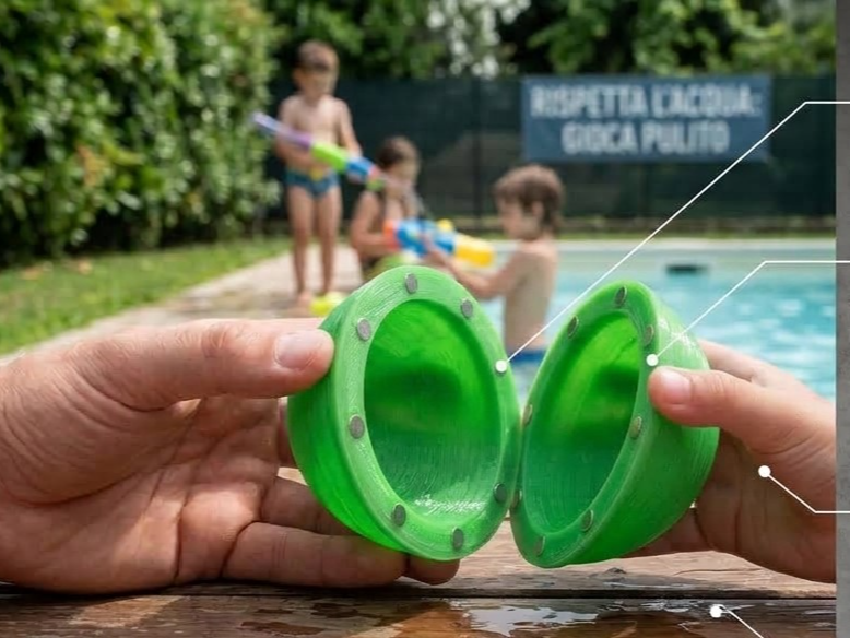 Reusable water bomb - 3D printed Outdoor Toys, in stock in India