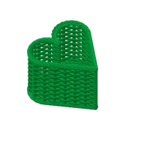 Panier cœur tressé, version haute — photo 3