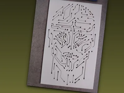 circuit face stencil