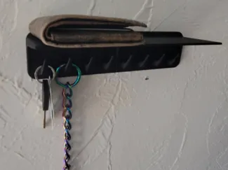 Keychain rail holder and platform