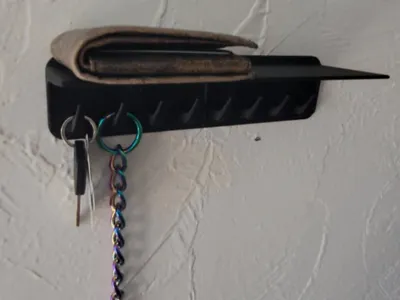 Keychain rail holder and platform