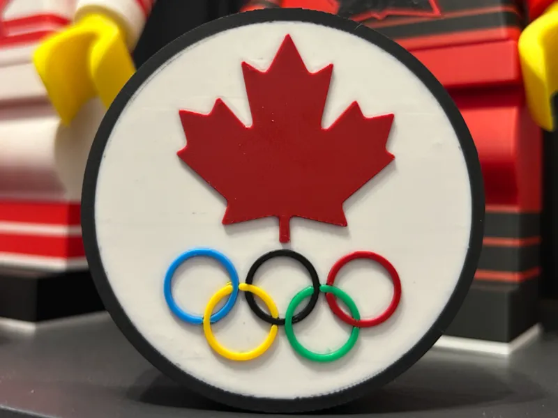 Canada Olympic Hockey Puck