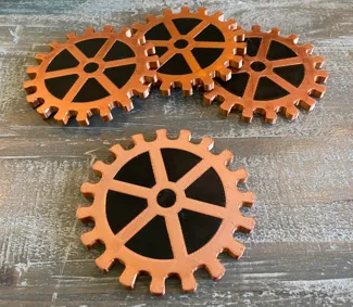 Steampunk Gear Drink Coaster Set