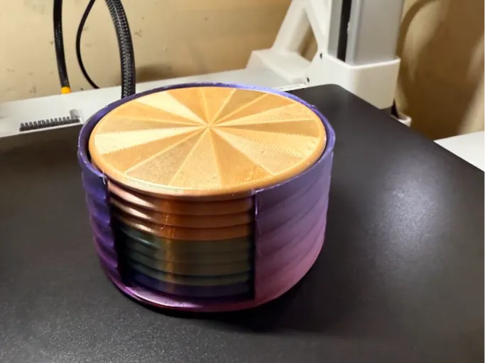Simple coaster with holder