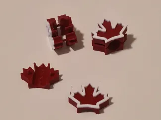 Canada Flag Maple Leaf Hoodie Drawstring Clip