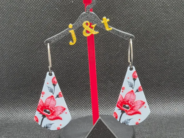 Hueforge Cherry Blossom earrings V3