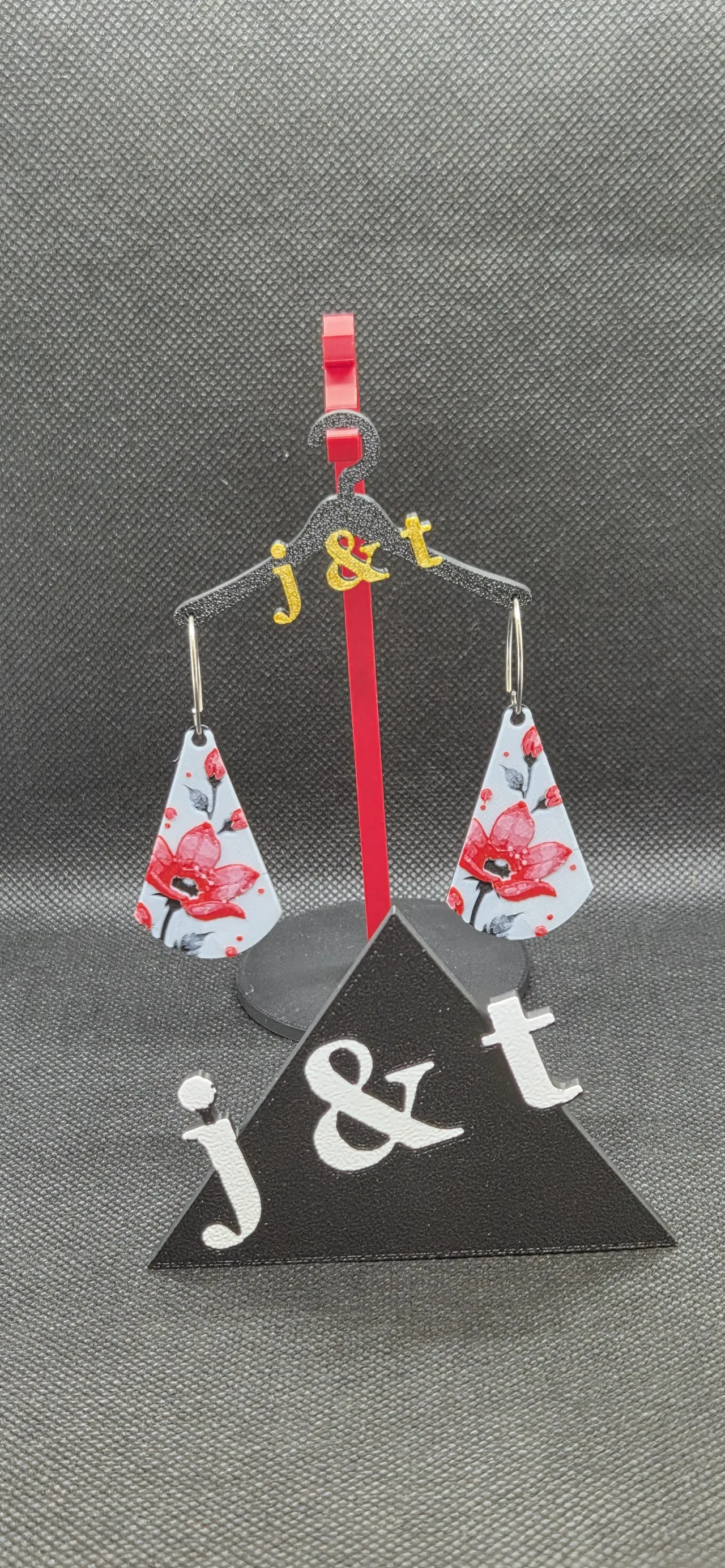 Hueforge Cherry Blossom earrings V3 view 2
