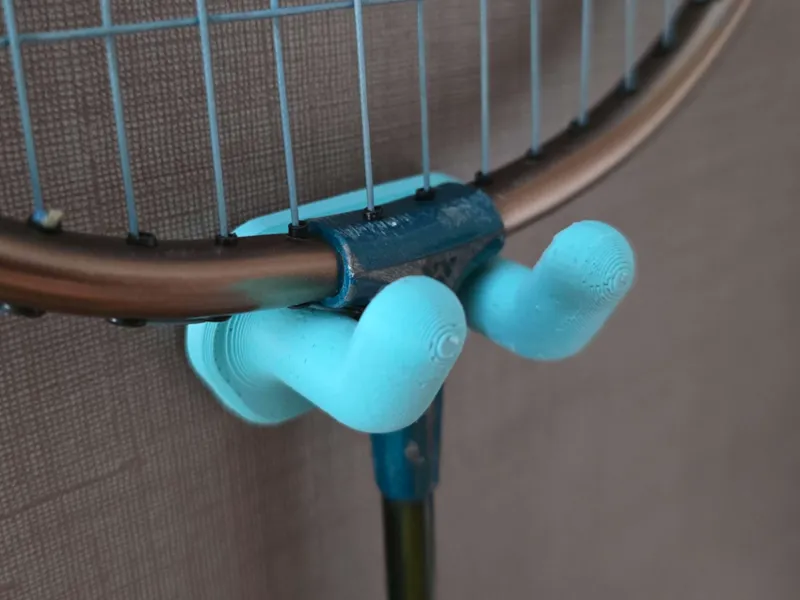 Badminton Racket Wall Hook Mount