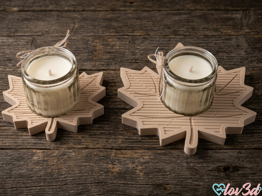 Autumn Leaf Candle Holder Mini Jars (54mm/HÖKGÖK) - 1