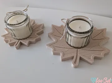 Accesorio de iluminación decorativa: Autumn Leaf Candle Holder Mini Jars (54mm/HÖKGÖK) — vista de referencia 3