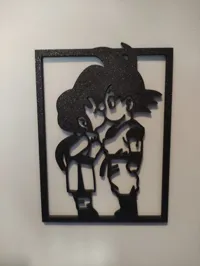 Silhouette Goku et Chichi — photo 3