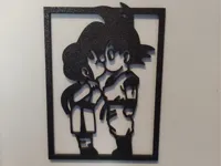Silhouette Goku et Chichi — photo 1