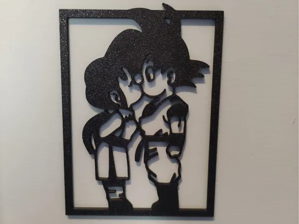Silhouette Goku et Chichi