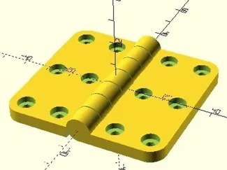 Print in place hinge
