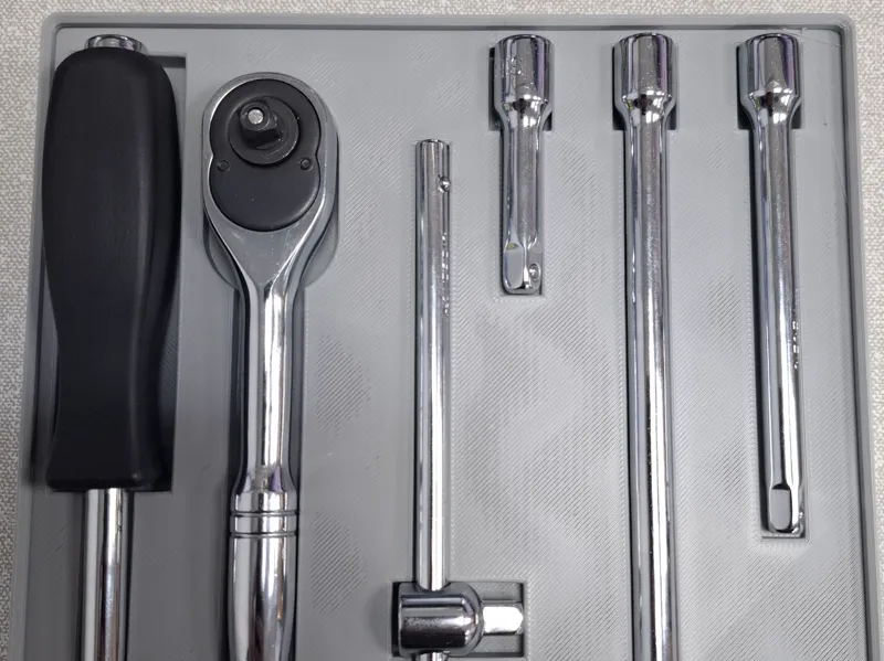 Socket & Ratchet Tray Siegen 1/4 set