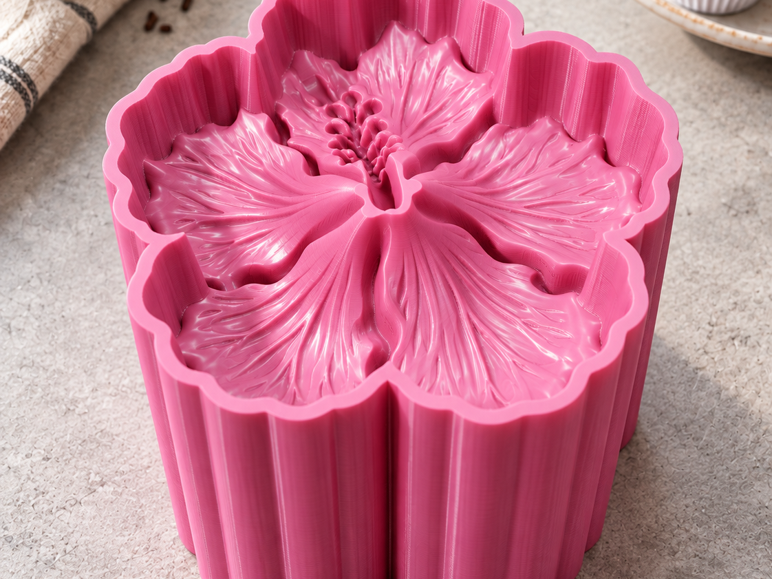 Ejetor 3D Flor de Hibisco - 1