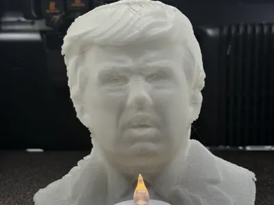 Donald Trump Hollow Face Illusion Tealight Candle