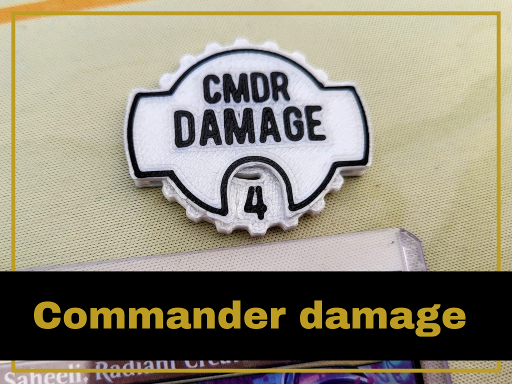 Commander damage counter for MTG
