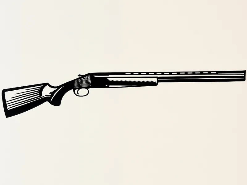 Hunting rifle wall art