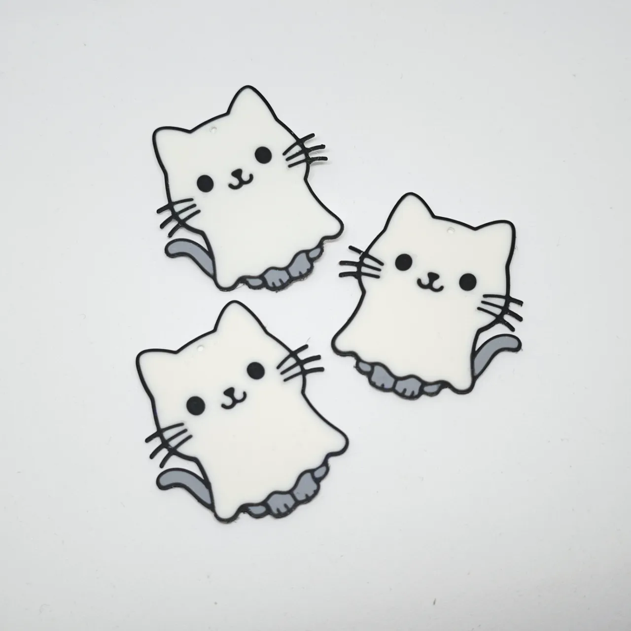 Cat Ghost EarRing (Halloween) view 3