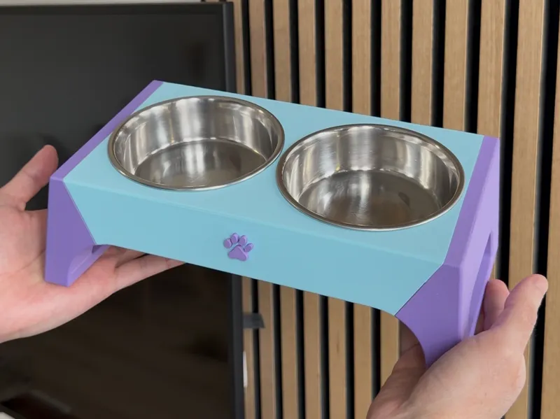 Small Dog Feeder – Easy Two-Color Print - NO AMS