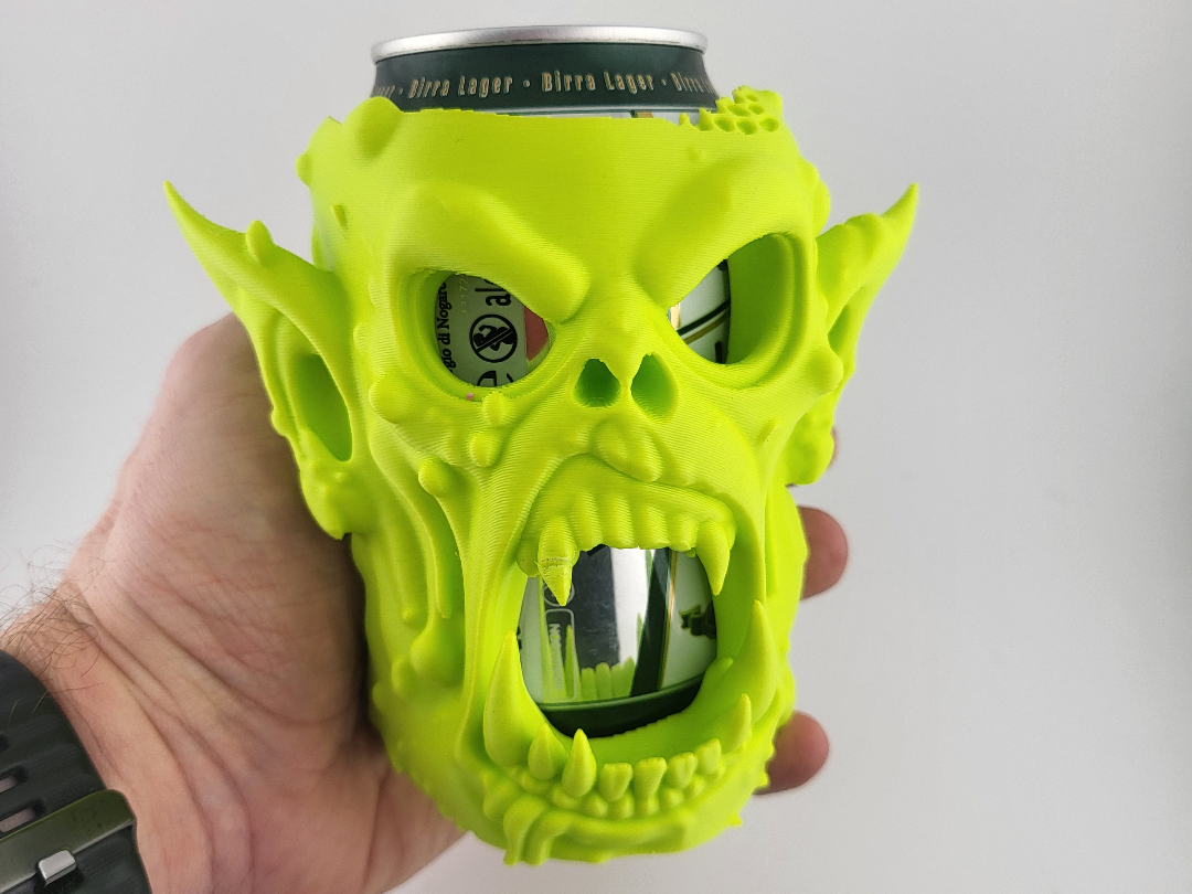 Zombie Skull Can Hold Drink Holder Beverage Stand