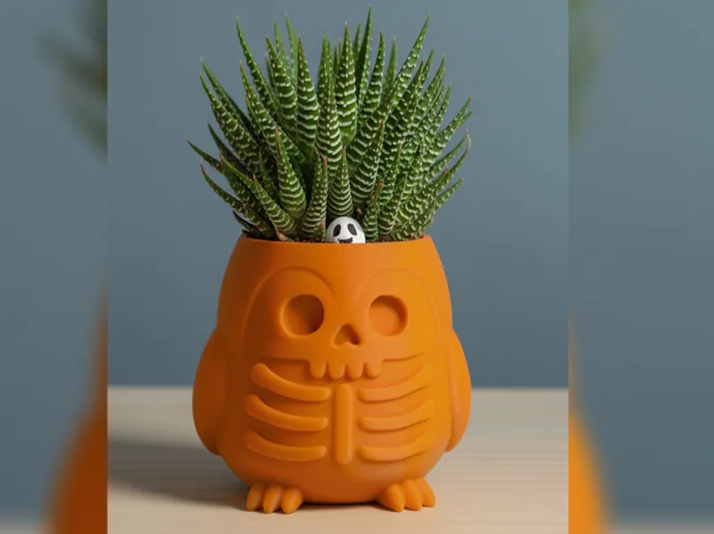 SkelePenguin Pot (Halloween special)