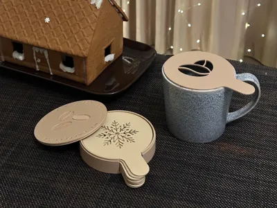Cappuccino Art Stencil Set and Case