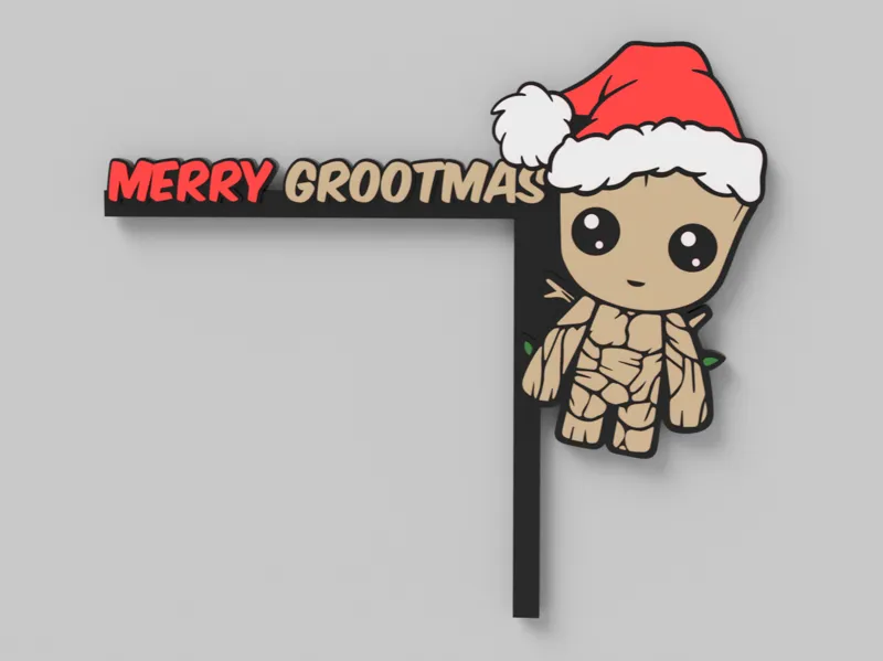 Merry GROOTmas - Door Corner Left and Right