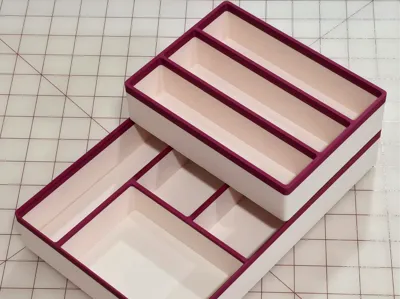 Sliding Stacked Storage Gridfinity Bins
