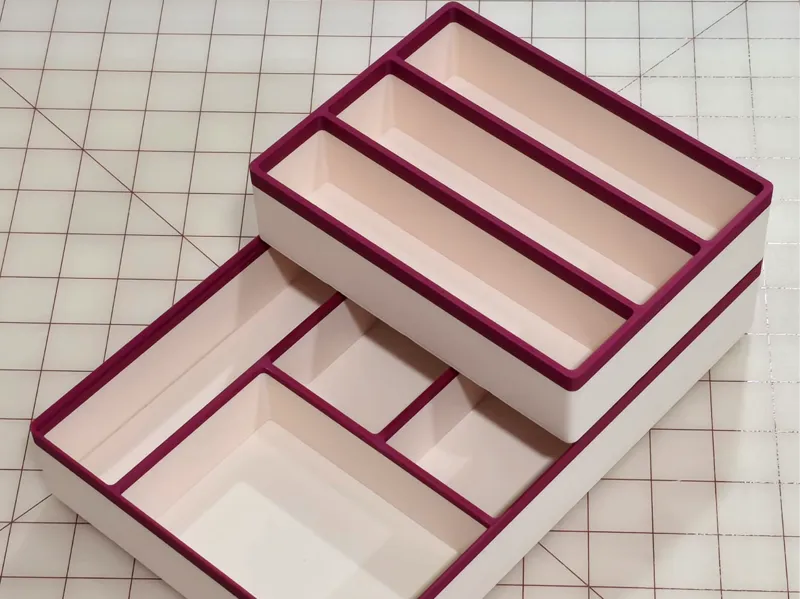 Sliding Stacked Storage Gridfinity Bins
