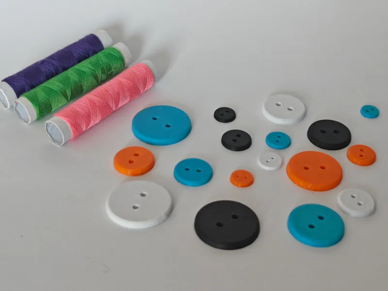 Classic 2-Hole Flat Buttons | 18 Sizes