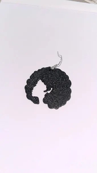 BRINCO BLACK POWER CABELO AFRO MULHER.3mf view 2