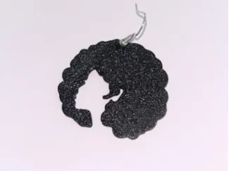 BRINCO BLACK POWER CABELO AFRO MULHER.3mf