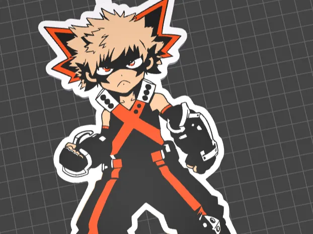 Bakugo keychain