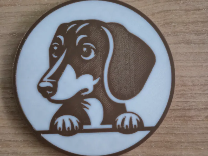 Dachshund coaster