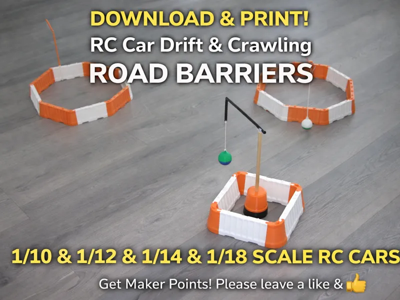 RC car Drift & Crawling Barriers for 1/10 to 1/18 
