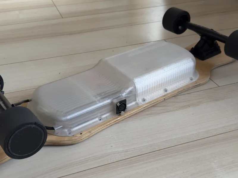 Electric longboard enclosure