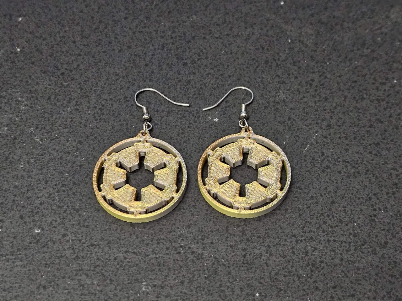 Star Wars Imperial Symbol Earrings view 2