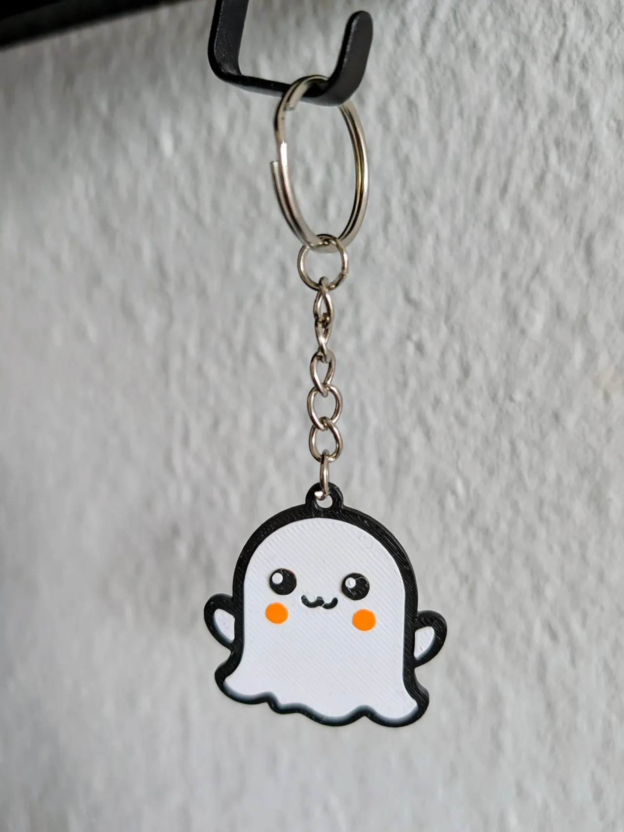 Cute Halloween Ghost Keychain & Earring - Layered! view 4