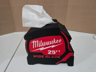 Milwaukee Tape Measure Tissue Box