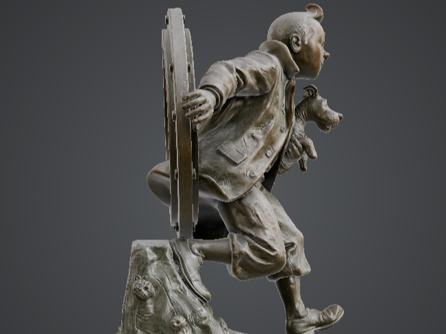 TinTin Fanart, Bronze statue