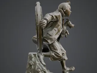 TinTin Fanart, Bronze statue