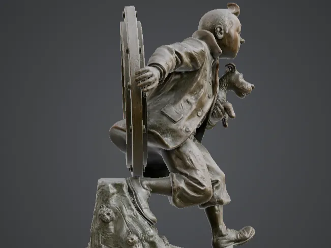 TinTin Fanart, Bronze statue