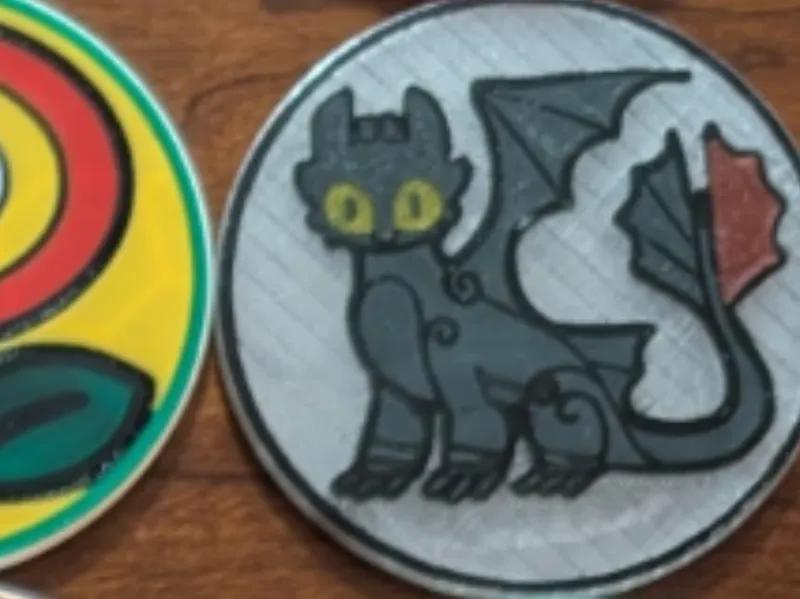 HTTYD Toothless Coaster (How to Train your Dragon)